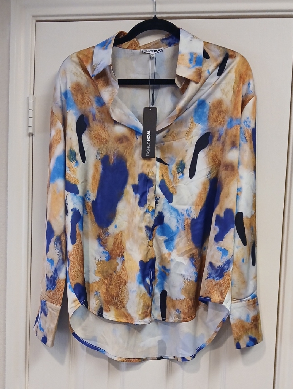 Fashion Nova Blouse Top L